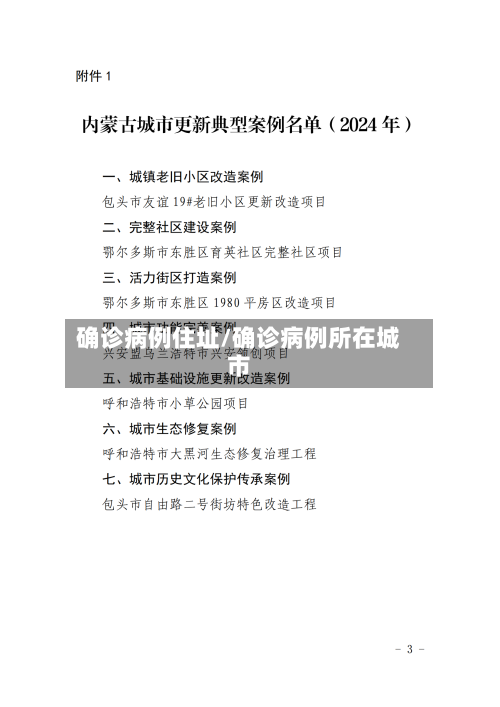确诊病例住址/确诊病例所在城市-第2张图片