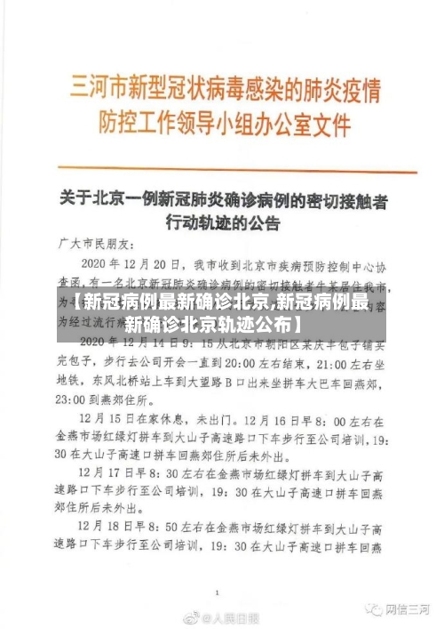 【新冠病例最新确诊北京,新冠病例最新确诊北京轨迹公布】