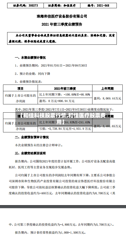 【和佳科技股票行情,和佳医疗股票费用】-第3张图片