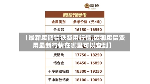 【最新废铜铝铁费用行情,废铜废铝费用最新行情在哪里可以查到】-第2张图片