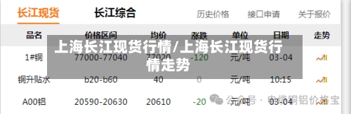 上海长江现货行情/上海长江现货行情走势-第3张图片