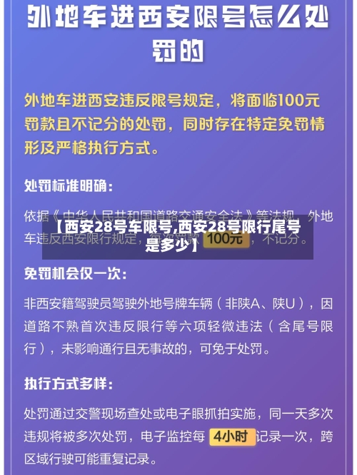 【西安28号车限号,西安28号限行尾号是多少】