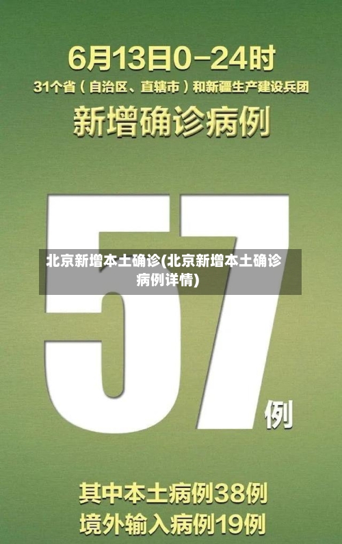 北京新增本土确诊(北京新增本土确诊病例详情)