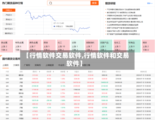 【行情软件交易软件,行情软件和交易软件】-第2张图片