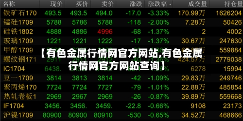 【有色金属行情网官方网站,有色金属行情网官方网站查询】