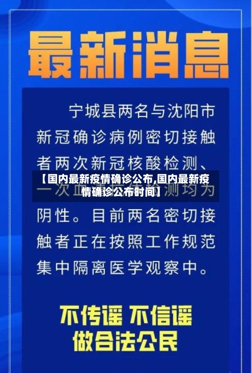 【国内最新疫情确诊公布,国内最新疫情确诊公布时间】