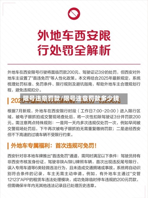 限号违章罚款/限号违章罚款多少钱-第3张图片