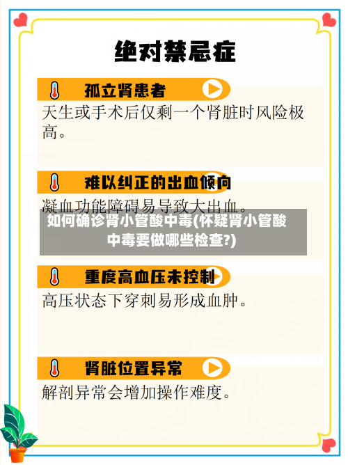 如何确诊肾小管酸中毒(怀疑肾小管酸中毒要做哪些检查?)